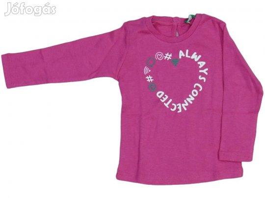 Benetton Új (címkés) Lány Hosszú ujjú felső (Méret: 74)