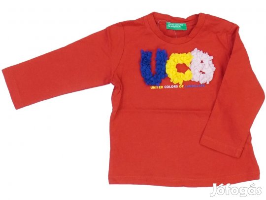 Benetton Új (címkés) Lány Hosszú ujjú felső (Méret: 74)