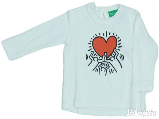Benetton Új (címkés) Lány Hosszú ujjú felső (Méret: 74)