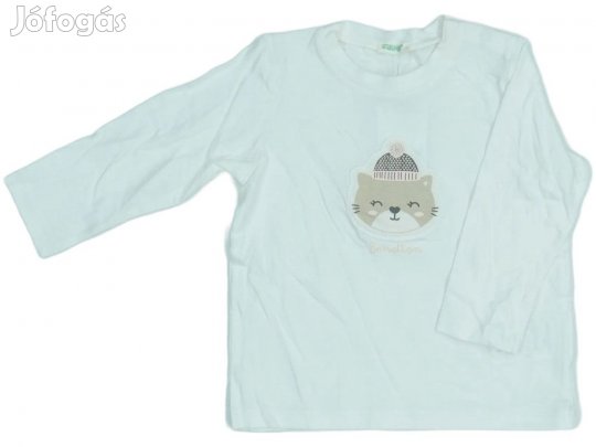 Benetton Új (címkés) Lány Hosszú ujjú felső (Méret: 80)