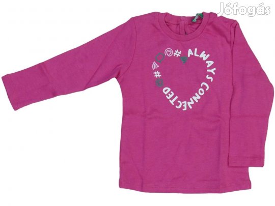 Benetton Új (címkés) Lány Hosszú ujjú felső (Méret: 80)