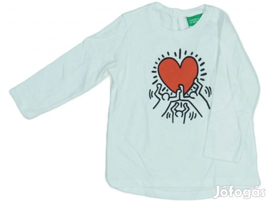 Benetton Új (címkés) Lány Hosszú ujjú felső (Méret: 80)