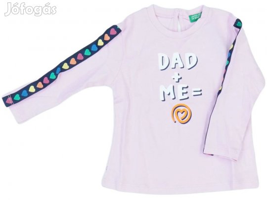 Benetton Új (címkés) Lány Hosszú ujjú felső (Méret: 80)