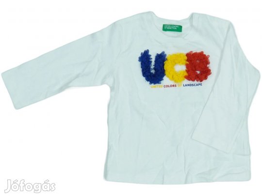 Benetton Új (címkés) Lány Hosszú ujjú felső (Méret: 80)