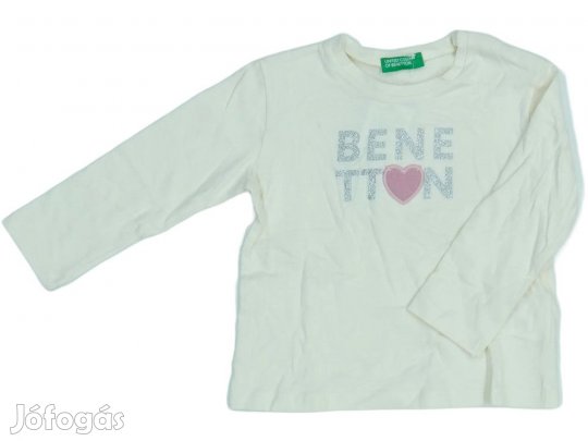 Benetton Új (címkés) Lány Hosszú ujjú felső (Méret: 86)