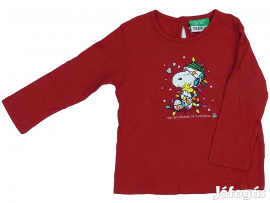 Benetton Új (címkés) Lány Hosszú ujjú felső (Méret: 86)