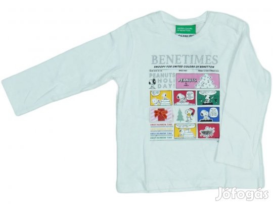 Benetton Új (címkés) Lány Hosszú ujjú felső (Méret: 86)