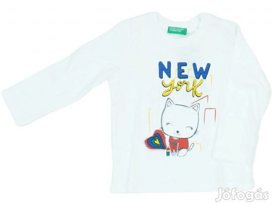 Benetton Új (címkés) Lány Hosszú ujjú felső (Méret: 86)