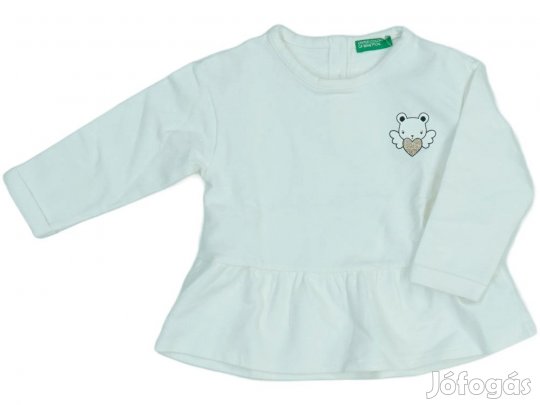 Benetton Új (címkés) Lány Hosszú ujjú felső (Méret: 86)