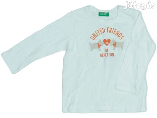 Benetton Új (címkés) Lány Hosszú ujjú felső (Méret: 86)