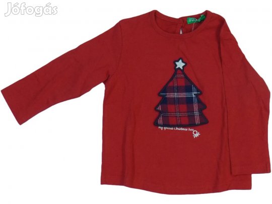 Benetton Új (címkés) Lány Hosszú ujjú felső (Méret: 86)