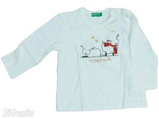 Benetton Új (címkés) Lány Hosszú ujjú felső (Méret: 86)