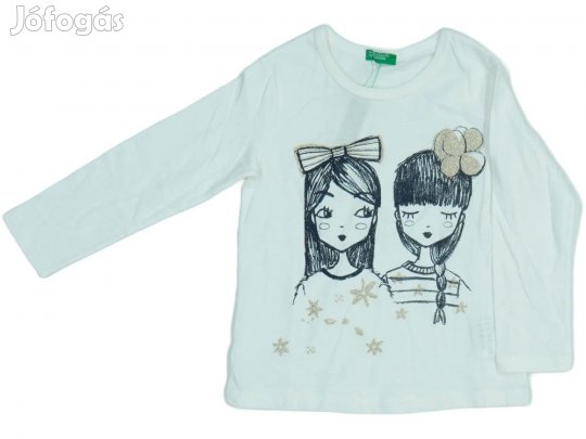 Benetton Új (címkés) Lány Hosszú ujjú felső (Méret: 86)