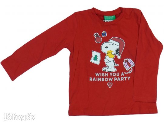 Benetton Új (címkés) Lány Hosszú ujjú felső (Méret: 92)