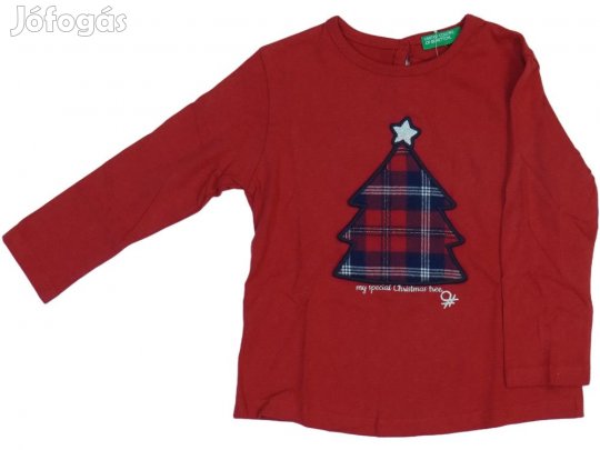 Benetton Új (címkés) Lány Hosszú ujjú felső (Méret: 92)