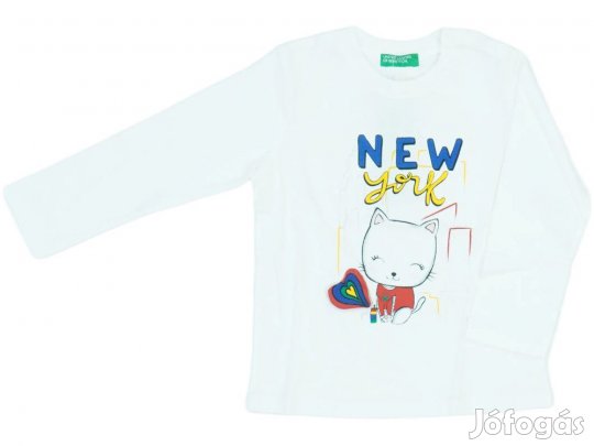 Benetton Új (címkés) Lány Hosszú ujjú felső (Méret: 92)