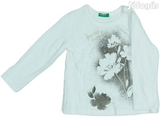 Benetton Új (címkés) Lány Hosszú ujjú felső (Méret: 92)