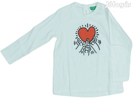 Benetton Új (címkés) Lány Hosszú ujjú felső (Méret: 92)