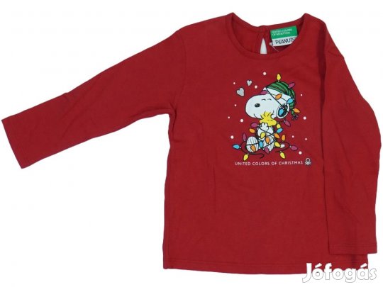 Benetton Új (címkés) Lány Hosszú ujjú felső (Méret: 92)
