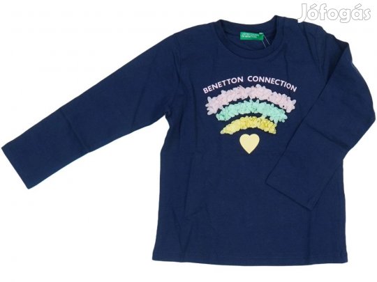 Benetton Új (címkés) Lány Hosszú ujjú felső (Méret: 98)