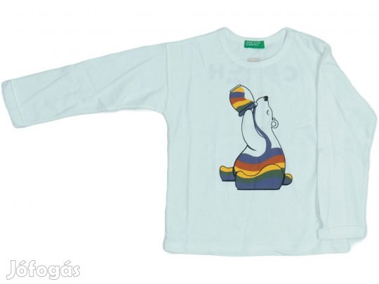 Benetton Új (címkés) Lány Hosszú ujjú felső (Méret: 98)