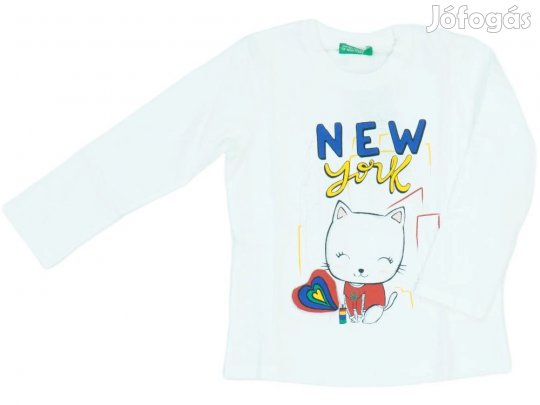 Benetton Új (címkés) Lány Hosszú ujjú felső (Méret: 98)