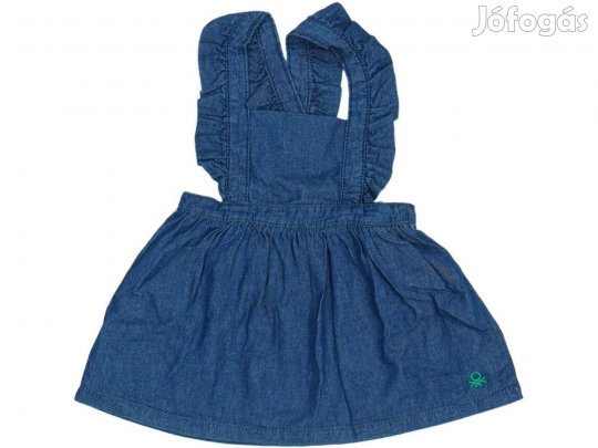 Benetton Új (címkés) Lány Kantáros szoknya (Méret: 68)