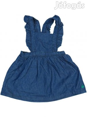 Benetton Új (címkés) Lány Kantáros szoknya (Méret: 74)