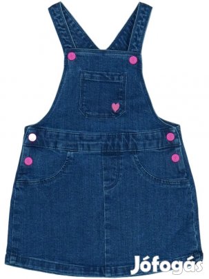 Benetton Új (címkés) Lány Kantáros szoknya (Méret: 92)