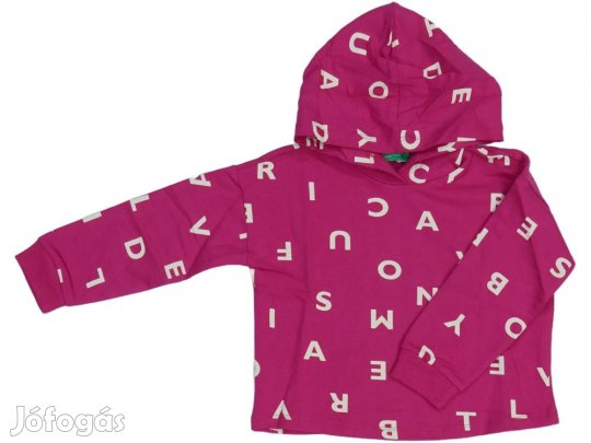 Benetton Új (címkés) Lány Kapucnis pulóver (Méret: 104)