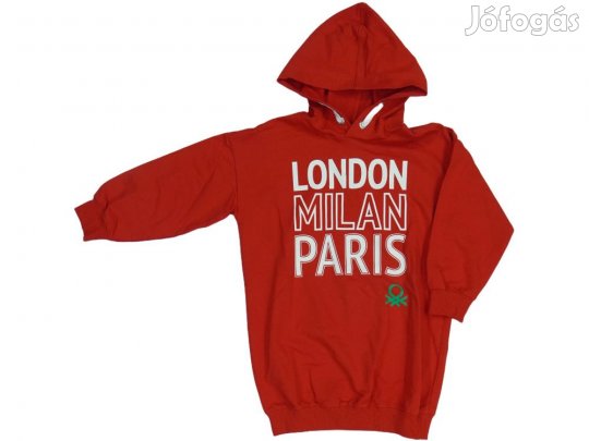 Benetton Új (címkés) Lány Kapucnis pulóver (Méret: 110)