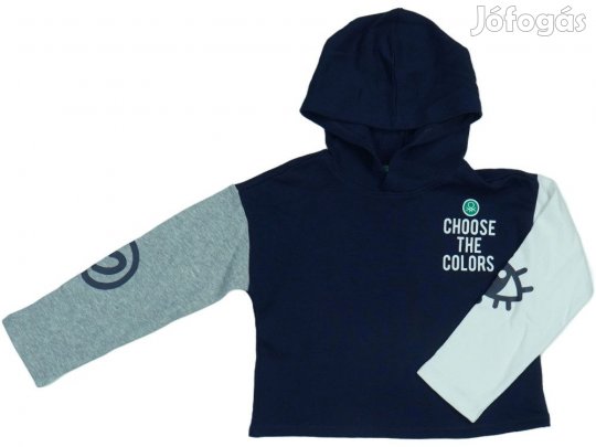 Benetton Új (címkés) Lány Kapucnis pulóver (Méret: 122)