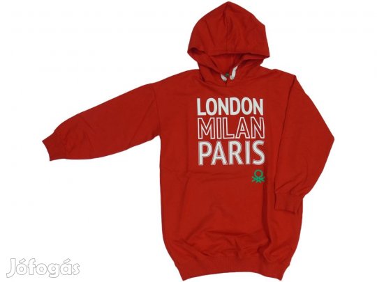 Benetton Új (címkés) Lány Kapucnis pulóver (Méret: 128)