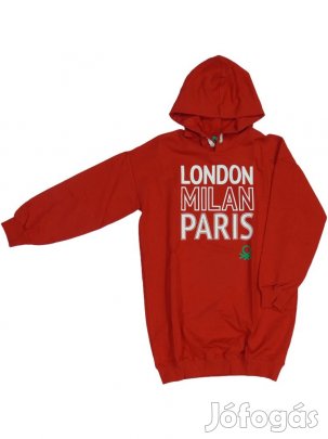 Benetton Új (címkés) Lány Kapucnis pulóver (Méret: 134)