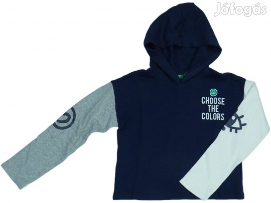 Benetton Új (címkés) Lány Kapucnis pulóver (Méret: 152)