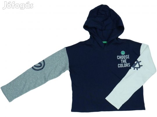 Benetton Új (címkés) Lány Kapucnis pulóver (Méret: 158)