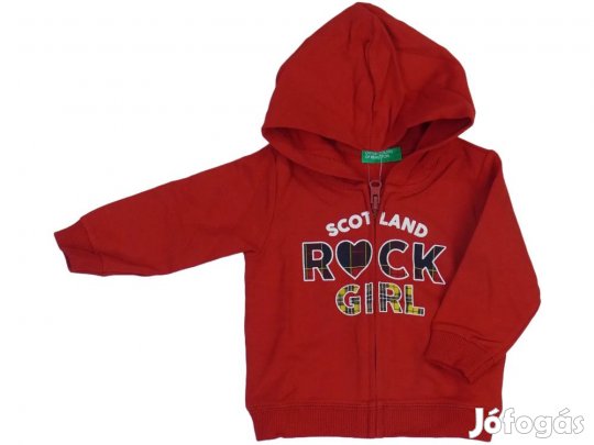 Benetton Új (címkés) Lány Kapucnis pulóver (Méret: 68)