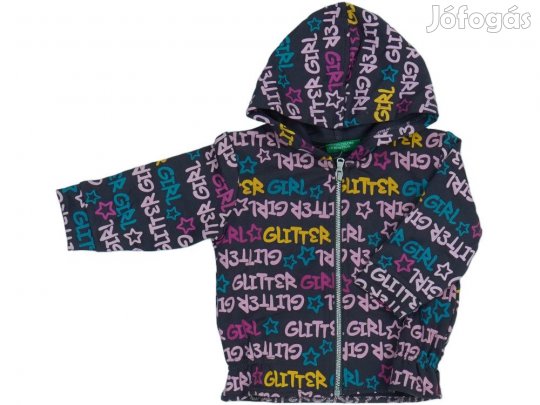 Benetton Új (címkés) Lány Kapucnis pulóver (Méret: 74)