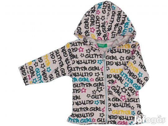 Benetton Új (címkés) Lány Kapucnis pulóver (Méret: 74)