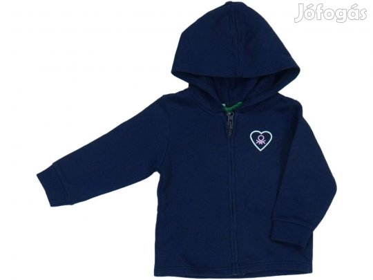 Benetton Új (címkés) Lány Kapucnis pulóver (Méret: 74)