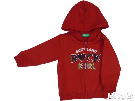 Benetton Új (címkés) Lány Kapucnis pulóver (Méret: 74)