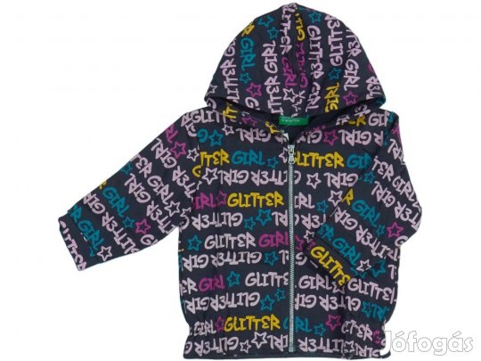 Benetton Új (címkés) Lány Kapucnis pulóver (Méret: 80)