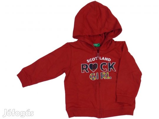 Benetton Új (címkés) Lány Kapucnis pulóver (Méret: 80)
