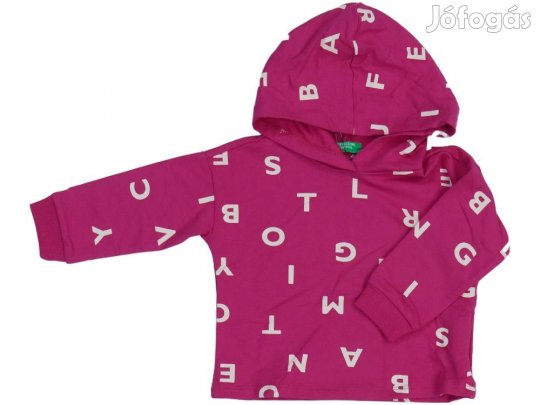 Benetton Új (címkés) Lány Kapucnis pulóver (Méret: 86)