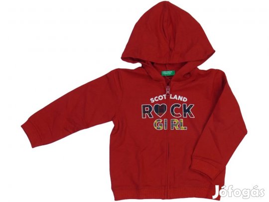 Benetton Új (címkés) Lány Kapucnis pulóver (Méret: 92)