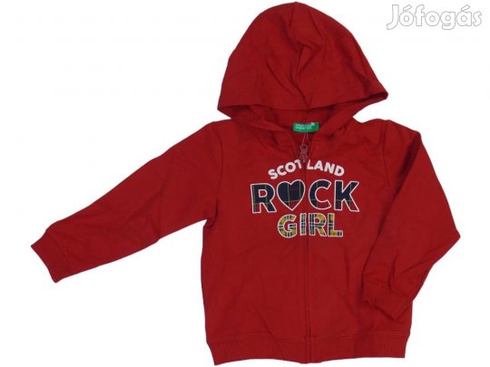 Benetton Új (címkés) Lány Kapucnis pulóver (Méret: 98)