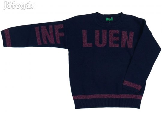 Benetton Új (címkés) Lány Kötött pulcsi (Méret: 110)