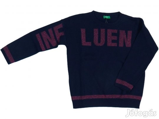 Benetton Új (címkés) Lány Kötött pulcsi (Méret: 122)