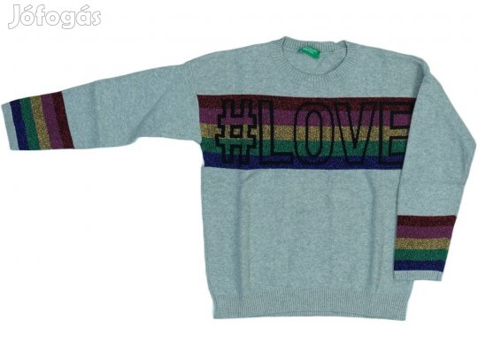 Benetton Új (címkés) Lány Kötött pulcsi (Méret: 122)