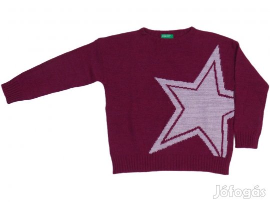 Benetton Új (címkés) Lány Kötött pulcsi (Méret: 122)